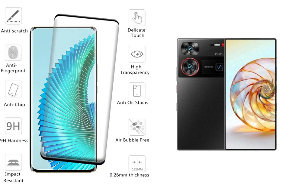 Захисне скло HyperGlass Pro для ZTE Nubia Z60 Ultra – максимальна чутливість та захист Київ - фото 2