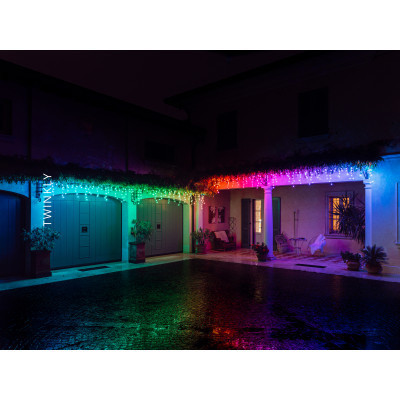 Гірлянда Twinkly Smart LED Icicle RGBW 190, BT+WiFi, Gen II, IP44 кабель проз (TWI190SPP-TEU) Вінниця - фото 4