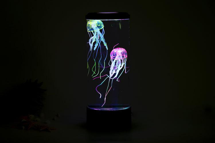 Лампа Аквариум с силиконовыми медузами ПУЛЬТ УПРАВЛЕНИЯ!! Jellyfish Mood Lamp, USB LED, ночник Кременчуг - изображение 8
