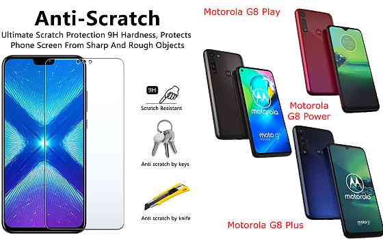 Защитное стекло NeoGlass для Motorola G8 Play, G8 Power, G8 Plus – ультрапрозрачное и устойчивое Киев