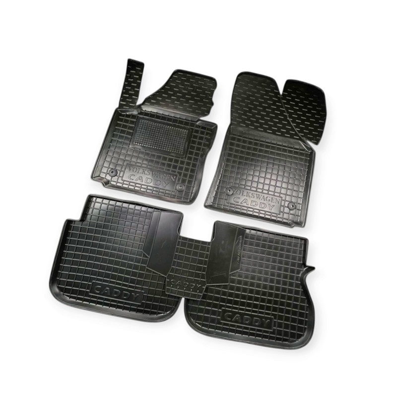 Килимки Фольцваген caddy 2004-2015 борт 2,5см mod, з перемичкою салону Мукачево - фото 1