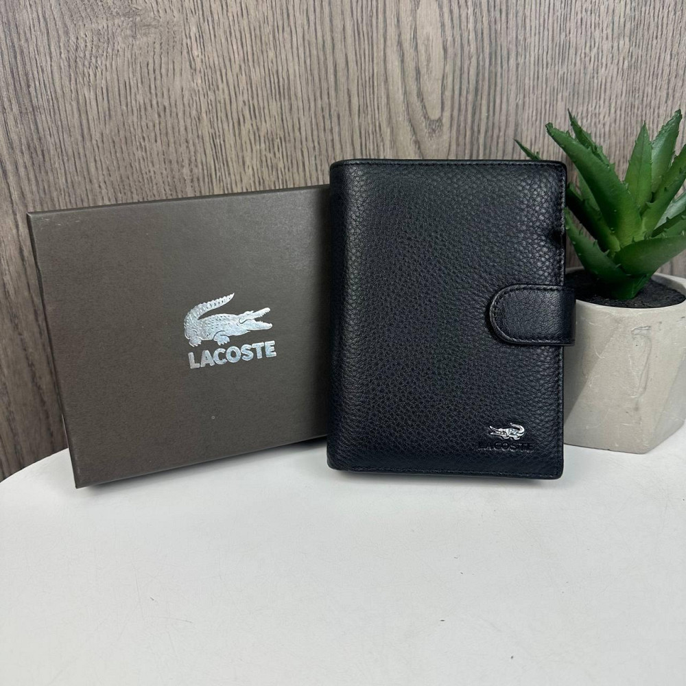 Шкіряний чоловічий гаманець клатч портмоне Lacoste люкс якість стиль Лакоста ( 27875 ) Харьков - изображение 3