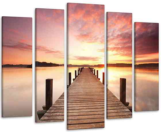 Модульная картина Закат Мост Art-187_5 Киев