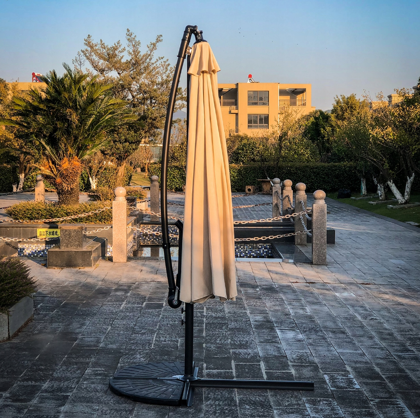 Парасолька садова 350x250см MalTec бежева з нахилом (Польща) Київ - фото 9