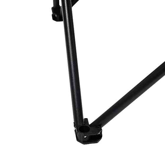 Раскладное туристическое кресло с карманом, черное Киев