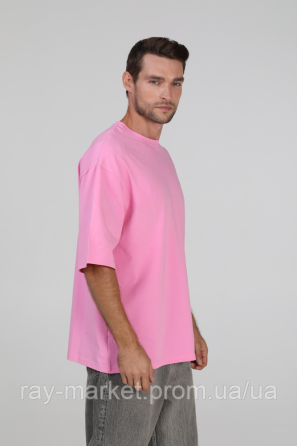 Футболка оверсайз RAY OVERSIZE мужская розовая (U0104M-Pink) Киев