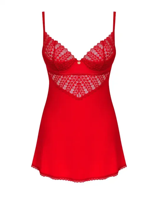 Пеньюар Obsessive Ingridia chemise & thong XL/2XL Львов - изображение 3