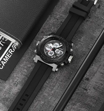 Часы мужские наручные спортивные Skmei 2065 (Черный с белым) Киев