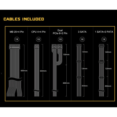Блок живлення ASRock 650W Challenger (CL-650G) Вінниця - фото 6