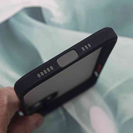 Чехол Funda Bumper Mat Case for iPhone 12 Pro Max Black Киев