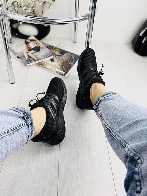 No brend Кросівки жіночі L-132 чорні (весна-літо, сітка) (1500) Коломыя - изображение 3