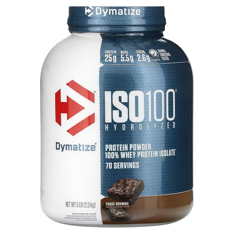 Изолят сывороточного протеина Dymatize nutrition ISO 100 2270 г, Fudge Brownie Луцк - изображение 1