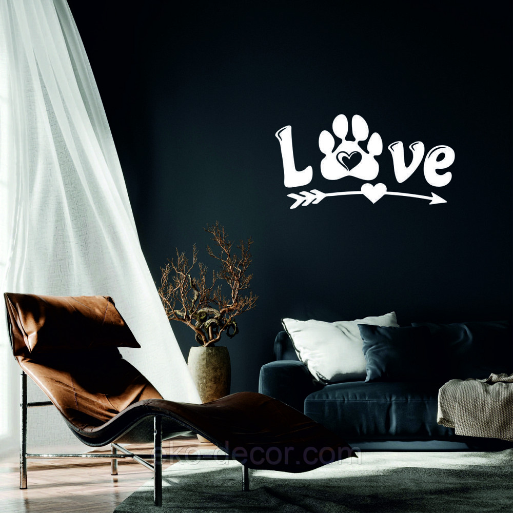 Декоративне настінне 3D Панно «LOVE » Декор на стіну з об'ємом Київ - фото 1