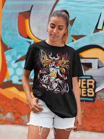 Футболка для мальчика аниме Блич оверсайз (рост от 165 до 180 ) Черний AnimeJ0455m Днепр