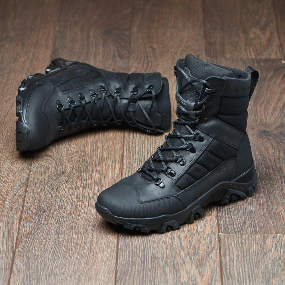 Настоящие зимние мужские тактические ботинки, берцы, влагостойкие, водонепроницаемые, черного цвета. 48 (31,5) Харьков - изображение 6