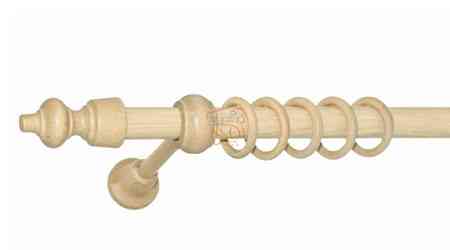 Карниз трубчастий фурнітура дерево ø28 мм (світлий дуб) 2.0 Бровари
