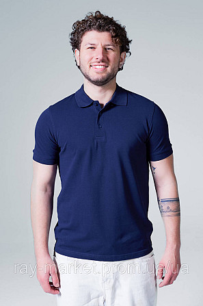 Поло классическое Stedman Lux Polo мужское темно-синее (ST9060-NAV) 3XL Киев - изображение 1