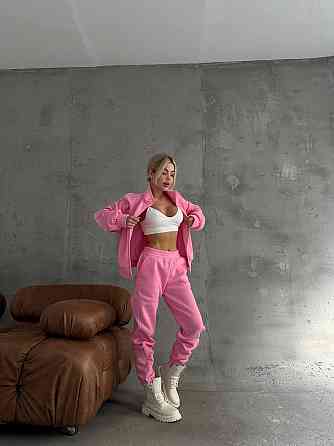 Женский теплый прогулочный костюм: кофта и штаны трехнитка на флисе Одесса