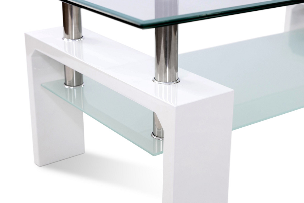 Стіл журнальний Кватро XS-3021, білий Киев - изображение 3