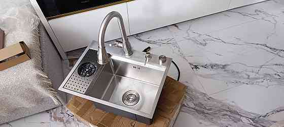 Кухонна раковина водоспад Willda, кухонна мийка водоспад ручної роботи 57 х 42 х 22 (324915222) Киев