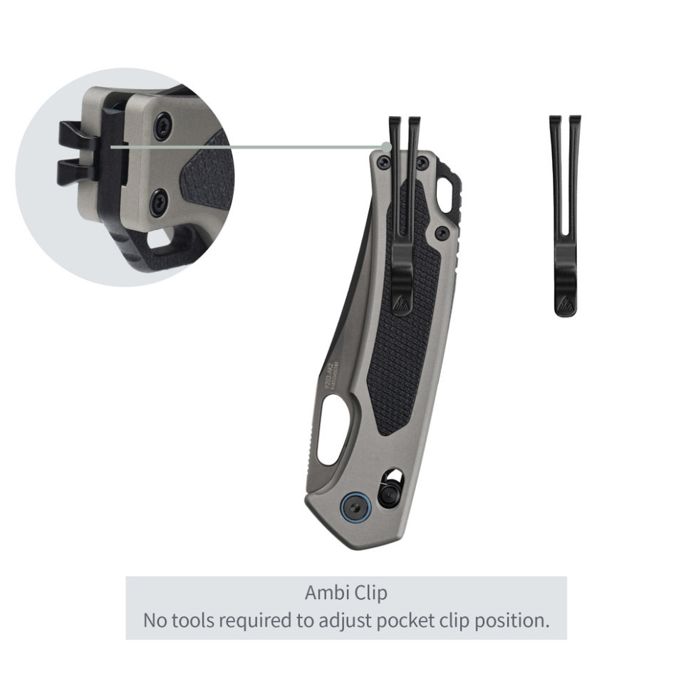 Ніж складаний SRM Retriever 9203-AK2, чорно-сірий Киев - изображение 12