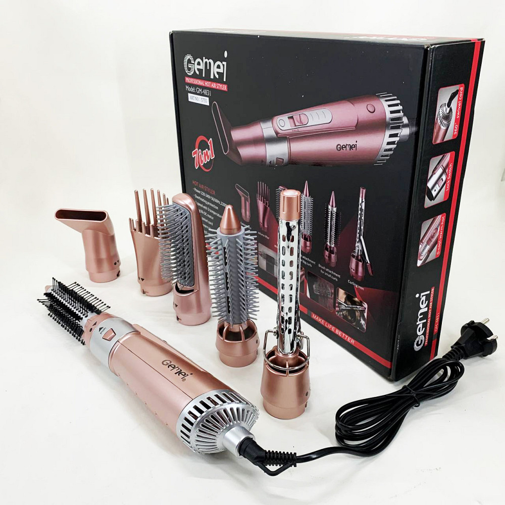 Фен для волос с насадками универсальный, Фен для объемной укладки Классический волос FD-62 Львов - изображение 2