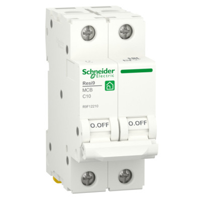 Автоматический выключатель Schneider Electric RESI9 6kA 2P 10A C (R9F12210) Винница - изображение 1