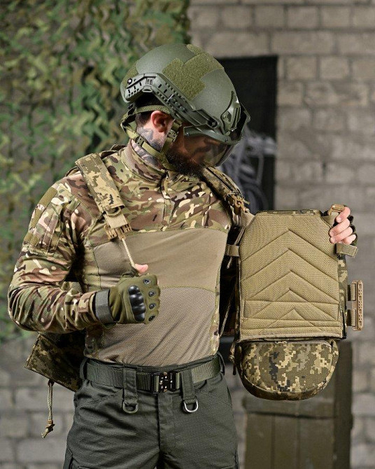 Плитоноска 4 точки скидання Attack PREMIUM піксель ДЛ6501 Одеса - фото 8