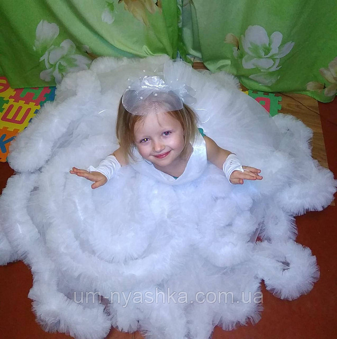 Пышное платье Облачко белое на 4-5, 6-7 Кривой Рог - изображение 3