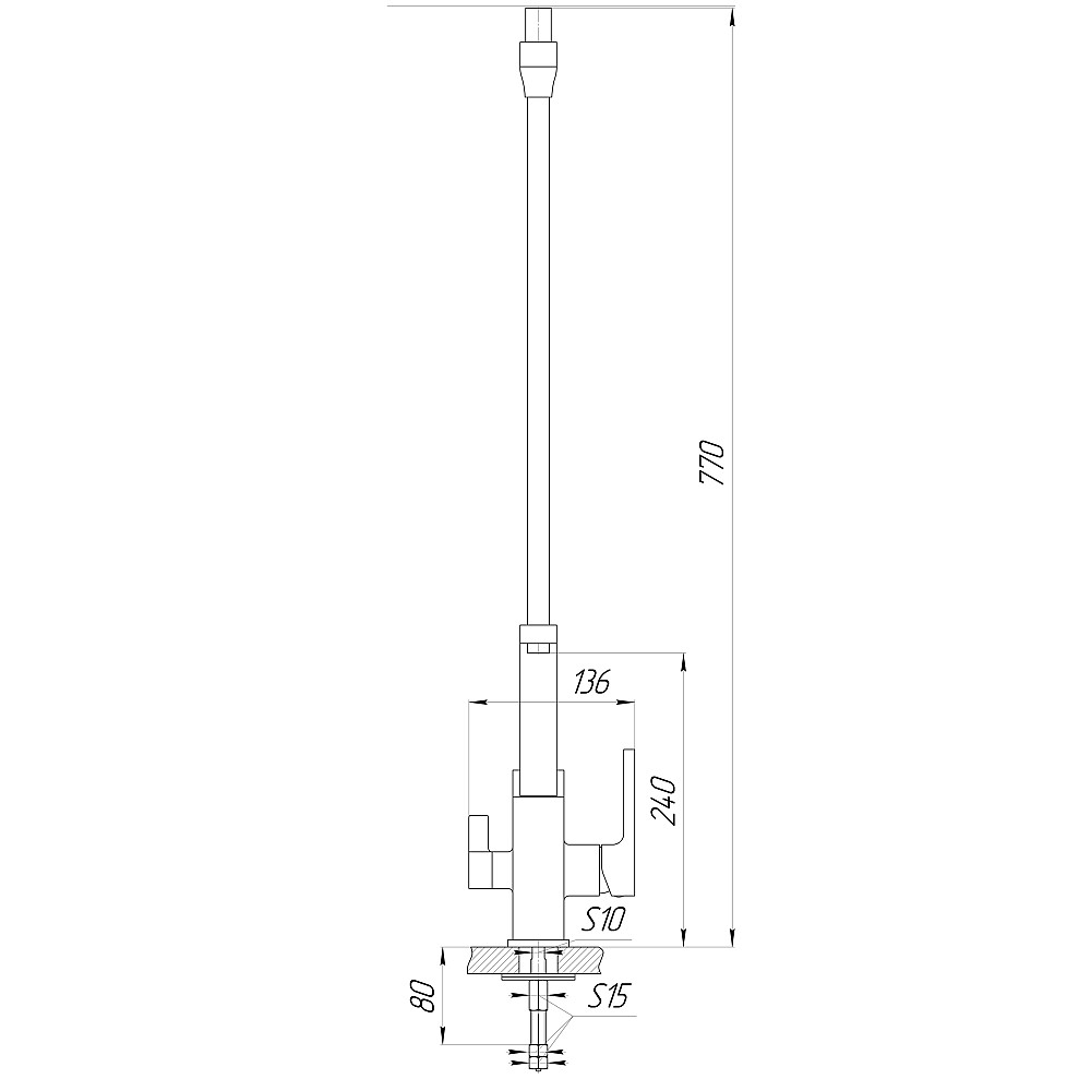 Змішувач для кухні під осмос Globus Lux LAZER GLLR-0900-11-01 Тернополь - изображение 7