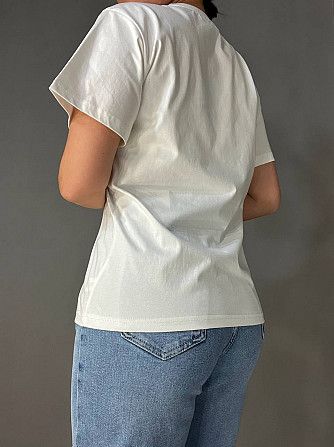 Футболка жіноча A-N 2528 з порізами one size, білий, one size Одеса - фото 4