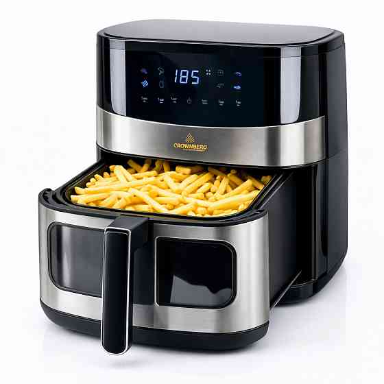 Кухонный аэрогриль Crownberg CB-5554 6.5л 2000Вт многофункциональная фритюрница мультипечь HE-90 Львов