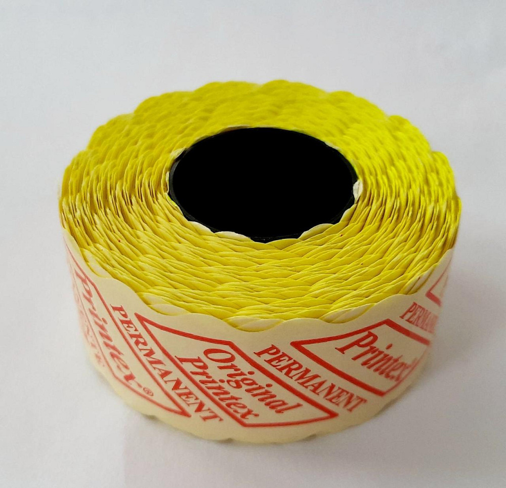 Этикетка (Ценники) под пистолет фигурная 26х12 мм, светло-желтый, 1000 шт Павлоград - изображение 3