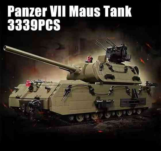 Конструктор танк Panzer VIII Maus 3339 деталей | Радіокерування | У коробці | Масштабна модель Київ