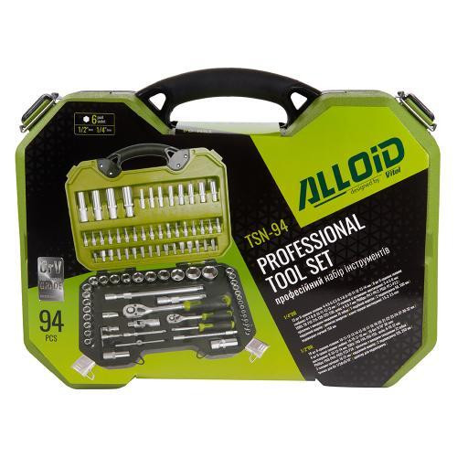 Hабір інструменту  Alloid 1/2" и 1/4" 6-гр. 94 предмета (TSN-94 ) Одеса - фото 5