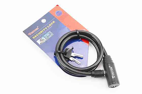 Замок протиугінний тросовий 800х8мм під ключ, TY414 Київ