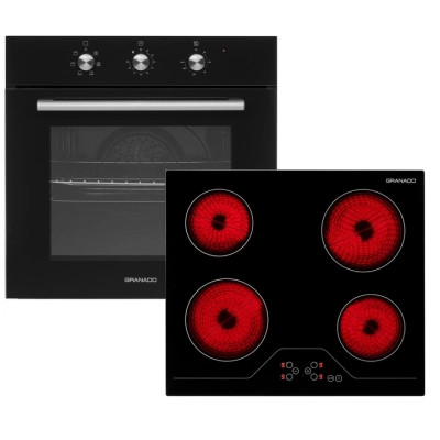 Комплект вбудованої техніки GRANADO GEO 62-0200 black + GVH 624 Вінниця - фото 1