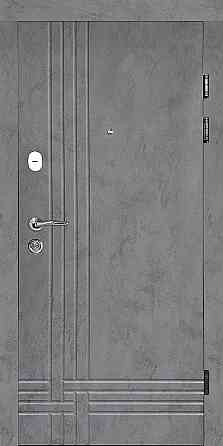 Двери квартирные, серия ТИП 2.3 модель 127 бетон антрацит/бетон снежный 860 Киев