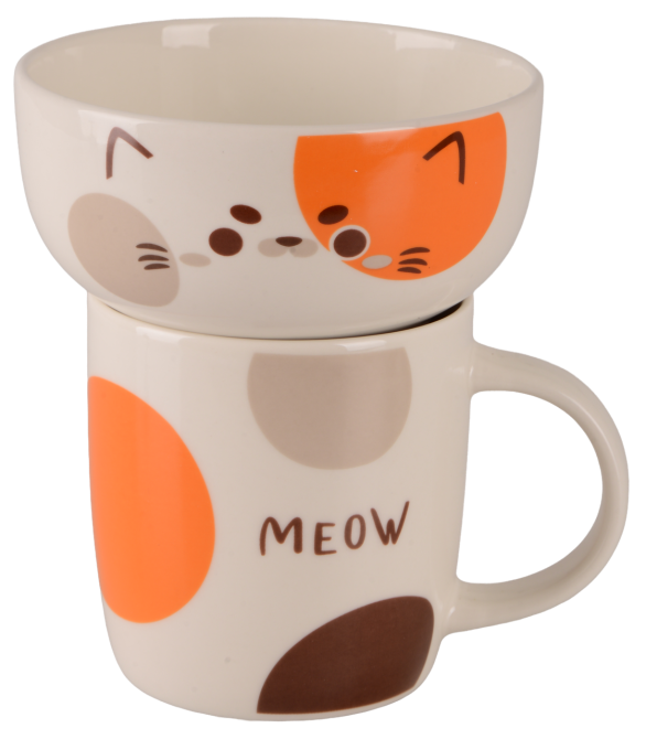 Набір для сніданку Limited Edition Happy Cat, 2 предмети (7136696) Київ - фото 1