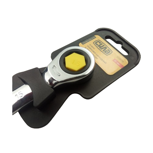 Ключ ріжково-накидний з тріскачкою 15мм CrV СИЛА Житомир