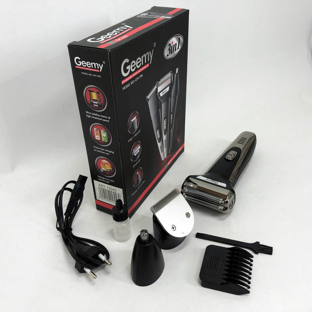 Хороші електричні бритви для гоління GEMEI GM-598, Портативна електробритва для бороди PA-35 Івано-Франківськ - фото 8