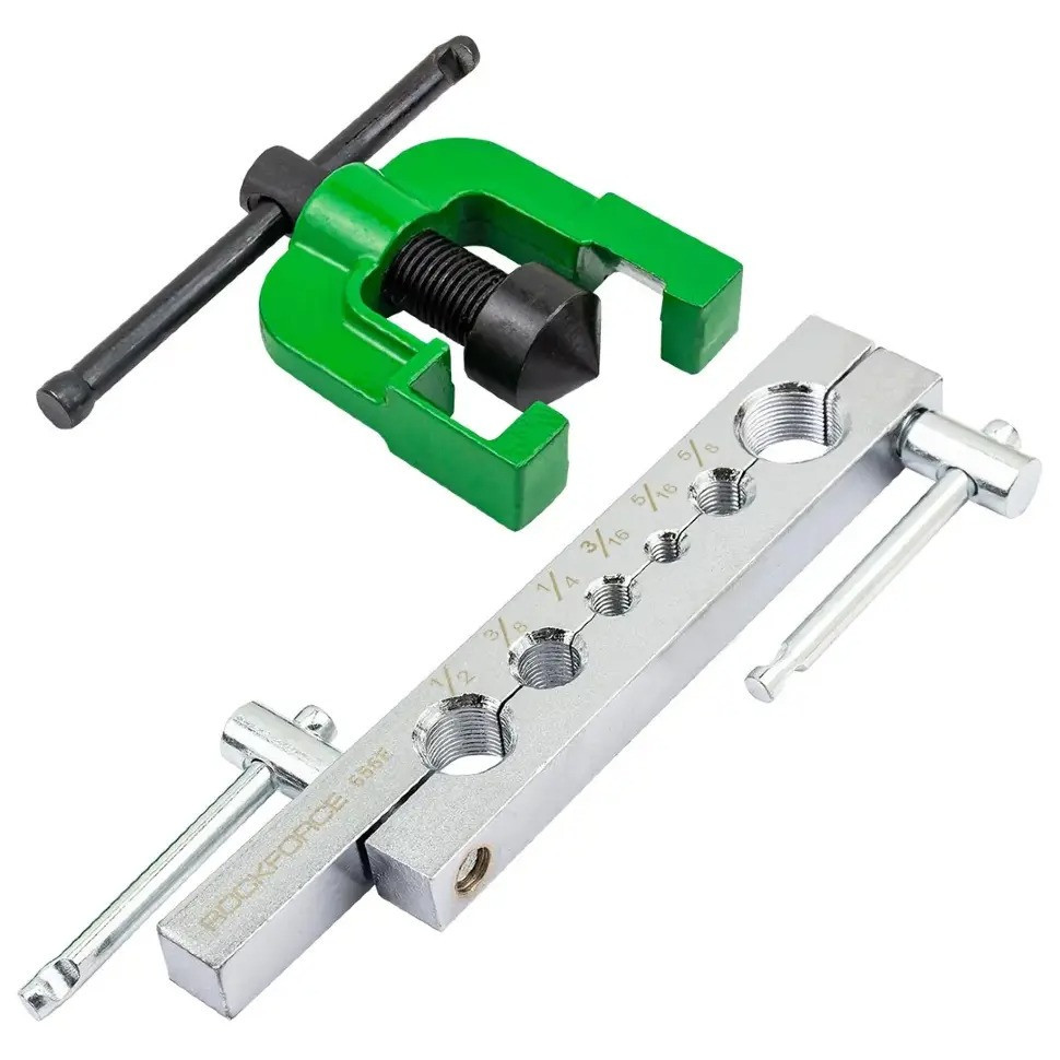 Набор инструментов для развальцовки трубок дюймовый 2пр. Rockforce RF-656E Одесса - изображение 1