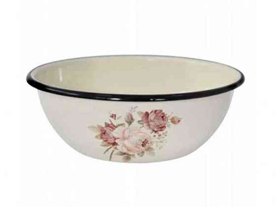 Миска емальована 1,5л/2 Rose Amazing Flowers (milk) (I0308/2) ТМ IDILIA Київ