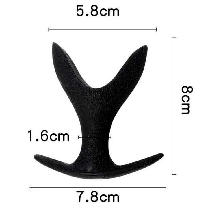 Анальна пробка-розширювач - Чорний - 2,5-5,8*8 см - Анальні іграшки Вінниця - фото 3