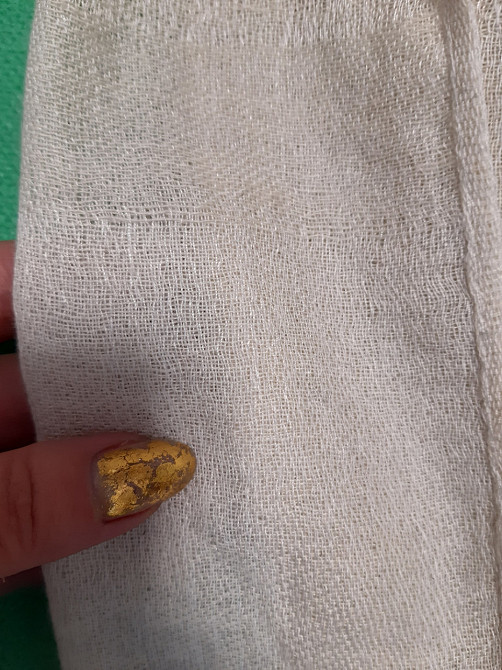 Шарф женский молочного цвета - размер шарфа приблизительно 170*65см, 100% полиэстер Киев - изображение 3