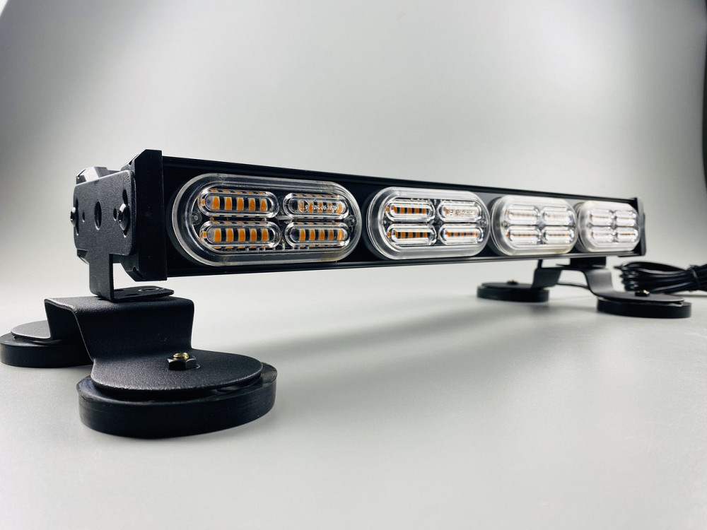 Стробоскоп LED 4 секції проблисковий LED-маячок балка на магнітах світлодіодний 12/24V (192 led діода) Мукачево - фото 3