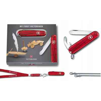 Нож Victorinox My First Transparent Red (0.2373.T) Винница