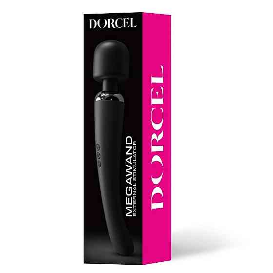 Мощный вибромассажер Dorcel Megawand Black перезаряжаемый, 160 режимов Sex Aura Киев