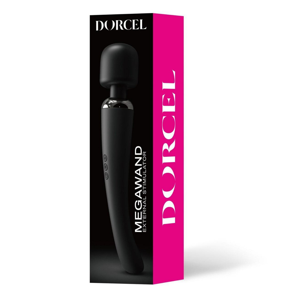 Мощный вибромассажер Dorcel Megawand Black перезаряжаемый, 160 режимов Sex Aura Киев - изображение 6