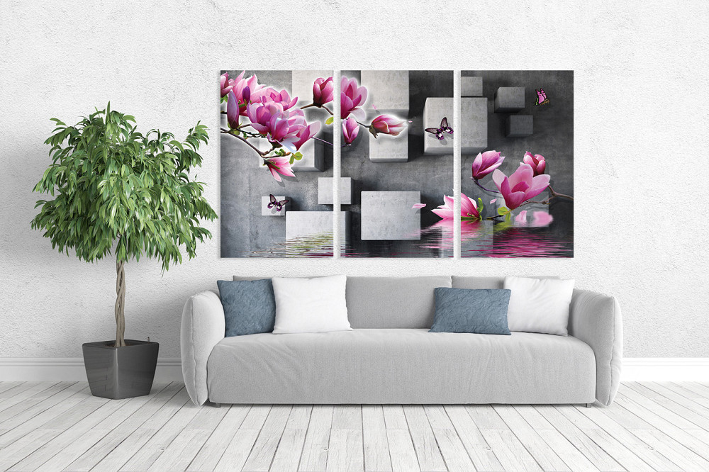 Модульная картина в гостиную / спальню   Орхідея    ART-033_3A Киев - изображение 2